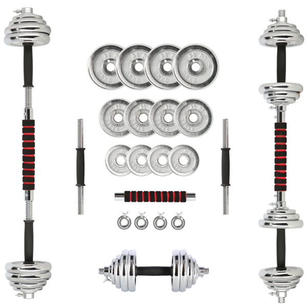 Stc21 sztangielki regulowane w walizce chromowane 20kg hms Stc21 sztangielki regulowane w walizce chromowane 20kg hms
