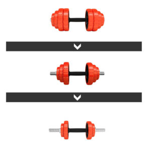 Sggx30 sztangielki regulowane gumowane 30kg hms