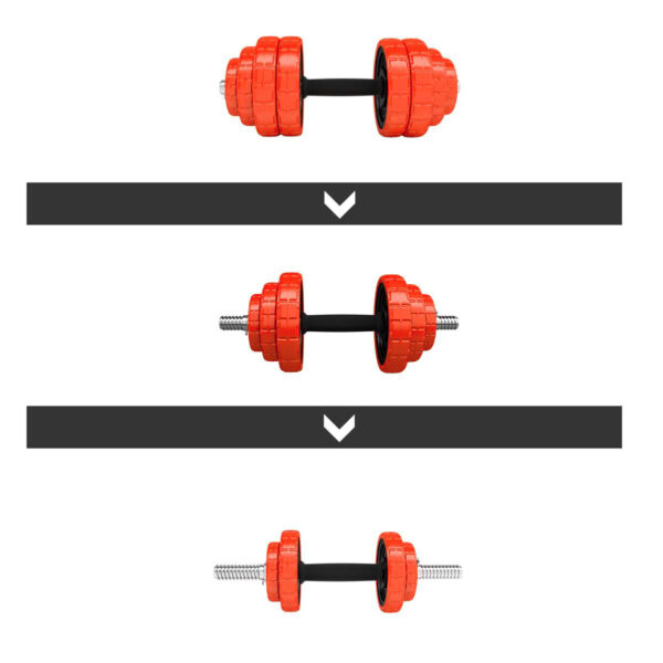 Sggx30 sztangielki regulowane gumowane 30kg hms
