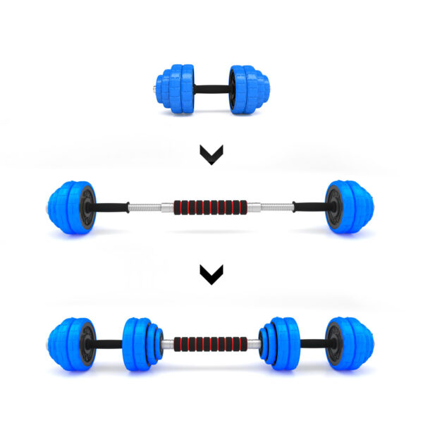 Sgg30 bar sztangielki regulowane gumowane 30kg hms
