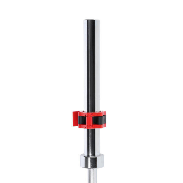 Go450 (+ zg1000r) gryf olimpijski 18.5kg 2200mm hms z zaciskami lock jaw red