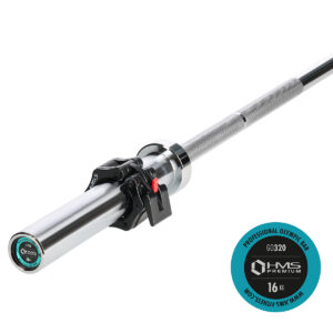 Go320 + zg1000 black gryf olimpijski 14,8kg 1830mm hms premium zaciskami lock jaw black