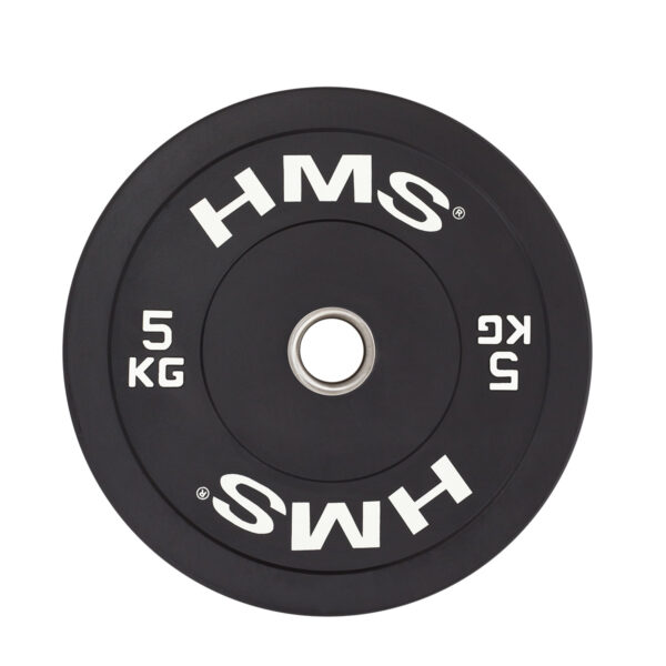 Bbr05 black talerz olimpijski bumper 5 kg hms