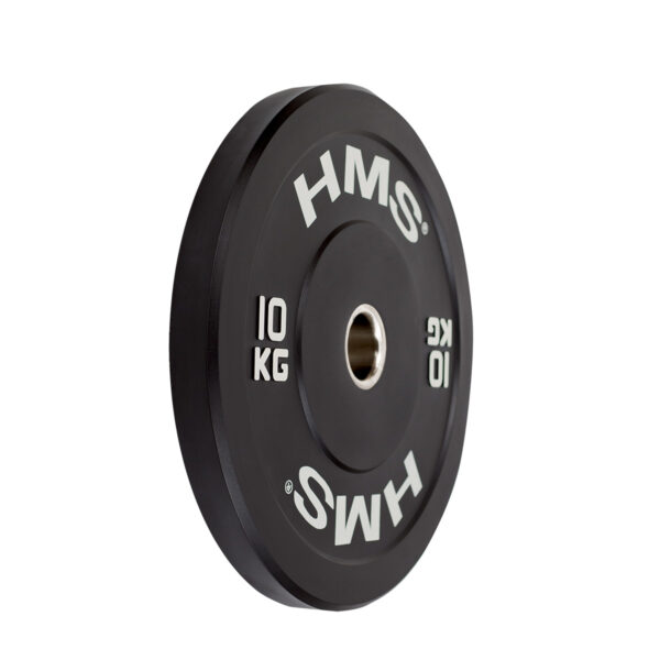 Bbr10 black talerz olimpijski bumper 10 kg hms