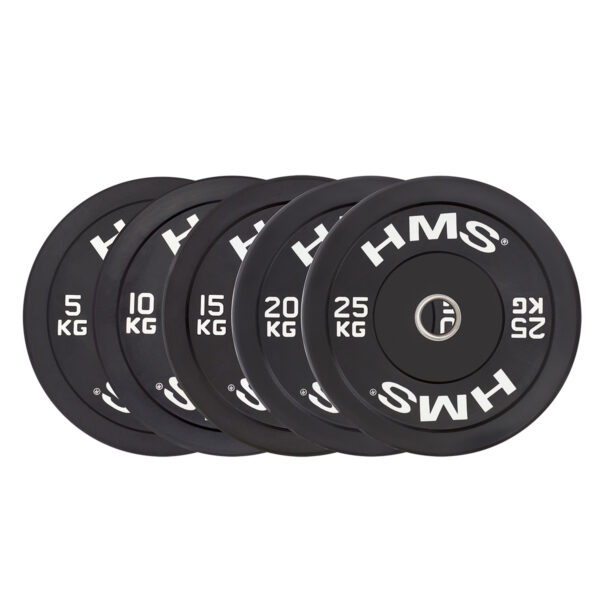 Bbr25 black talerz olimpijski bumper 25 kg hms Bbr25 black talerz olimpijski bumper 25 kg hms