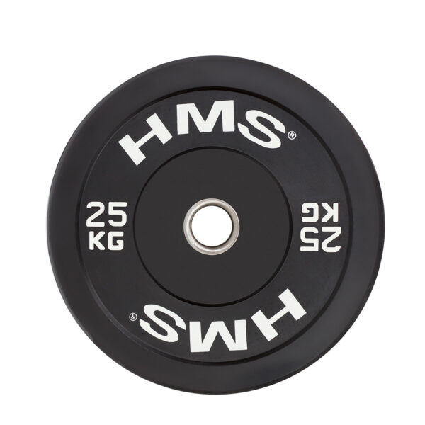 Bbr25 black talerz olimpijski bumper 25 kg hms