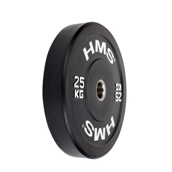 Bbr25 black talerz olimpijski bumper 25 kg hms
