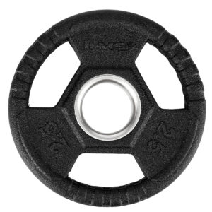 Toh02 czarny talerz olimpijski ogumowany 2.5 kg hms