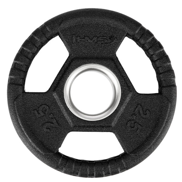 Toh02 czarny talerz olimpijski ogumowany 2.5 kg hms
