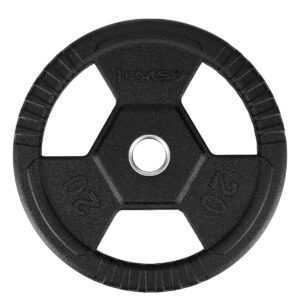 Toh20 czarny talerz olimpijski ogumowany 20 kg hms
