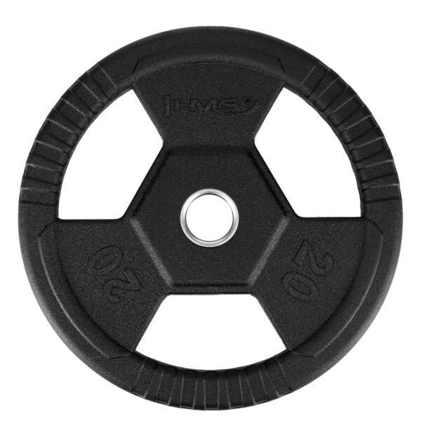 Toh20 czarny talerz olimpijski ogumowany 20 kg hms