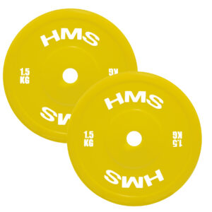 Tpp01 (2 x 1.5 kg) yellow talerz olimpijski techniczny pe 2 x 1.5 kg hms