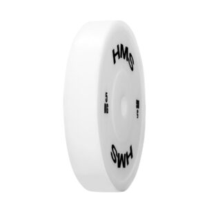 Tpp05 (2 x 5.0 kg) white talerz olimpijski techniczny pe 2 x 5.0 kg hms