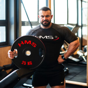 Tog25 2 x 25 kg talerz olimpijski ogumowany 2 x 25 kg hms