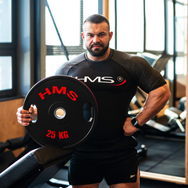 Tog25 2 x 25 kg talerz olimpijski ogumowany 2 x 25 kg hms