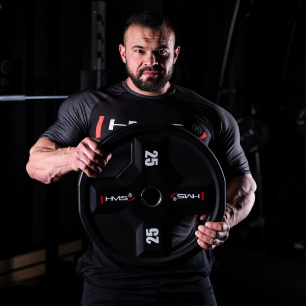 Tpc25 talerz olimpijski poliuretanowy cpu 25 kg hms