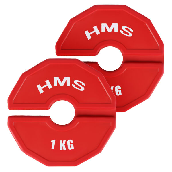 Tsn100 2 x 1 kg talerz na sprzĘt do treningu siŁowego i fitness typu nakŁadka 2 x 1 kg hms