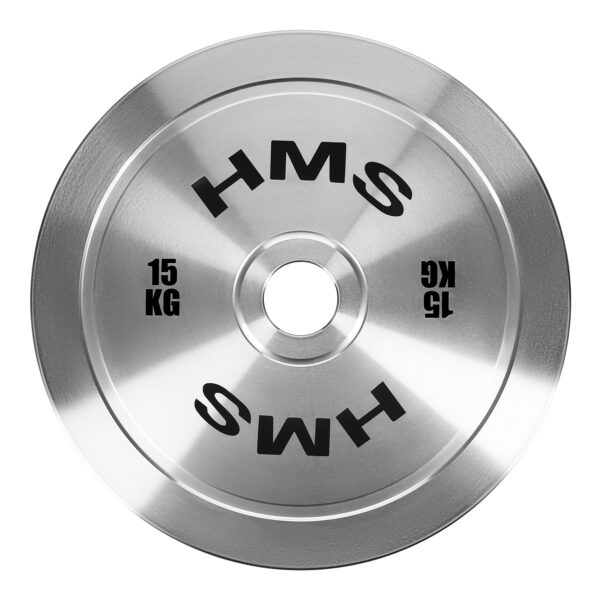 Tos150 talerz olimpijski stalowy kalibrowany 15 kg hms