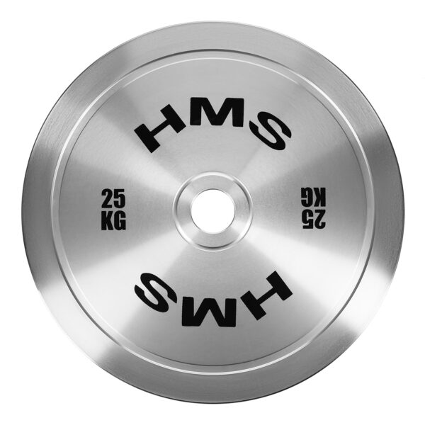 Tos250 talerz olimpijski stalowy kalibrowany 25 kg hms