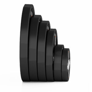 Tpc set zestaw talerzy olimpijskich poliuretanowych 2 x 2.5 - 25 kg cpu (155 kg) hms
