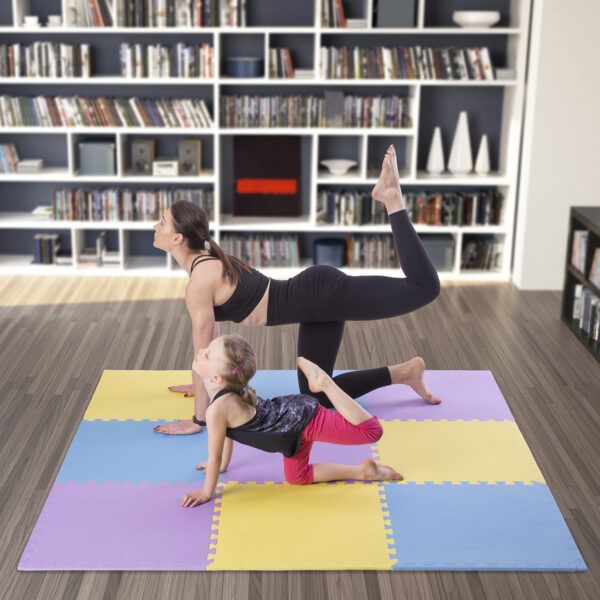 Mp10 mata puzzle multipack yellow-blue-purple 9 elementÓw 10mm one fitness