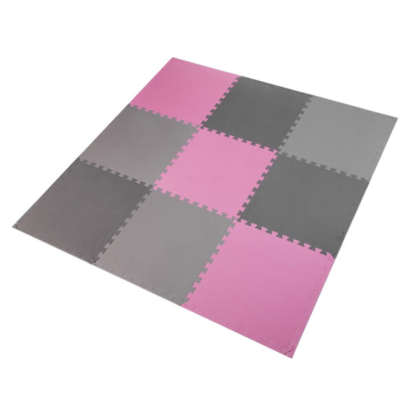 Mp10 mata puzzle multipack pink-grey 9 elementÓw 10mm one fitness Mp10 mata puzzle multipack pink-grey 9 elementÓw 10mm one fitness