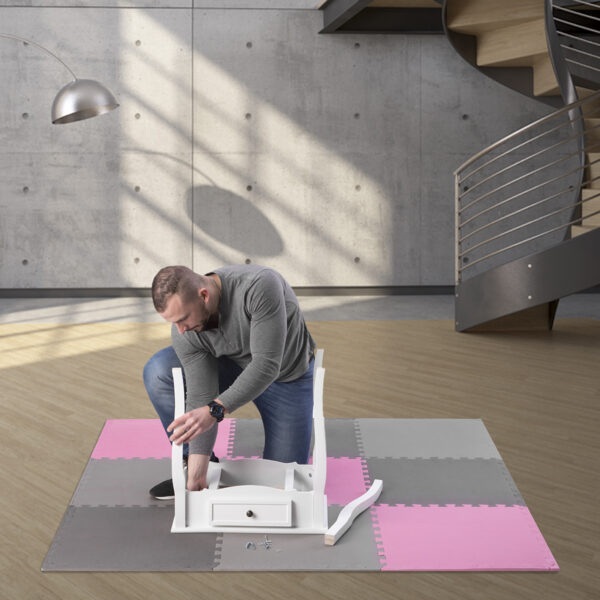 Mp10 mata puzzle multipack pink-grey 9 elementÓw 10mm one fitness