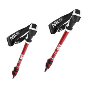 Tk8601 red kije trekkingowe aluminiowe nils