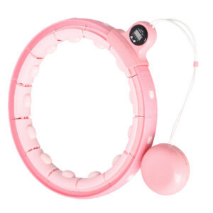 Fh02 pink hula hop z obciĄŻnikiem + licznik