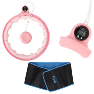 Fh02 pink hula hop z obciĄŻnikiem + licznik
