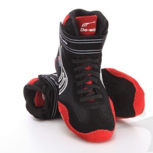 J6211a (buty zapaśnicze, czarno-czerwone)