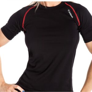 Tss/d/004/pd (damski t-shirt treningowy, czarny, subtlesystem)