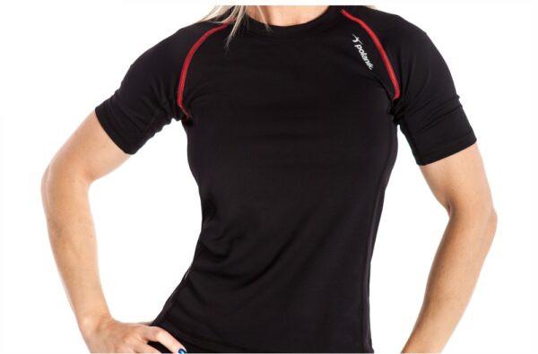 Tss/d/004/pd (damski t-shirt treningowy, czarny, subtlesystem)