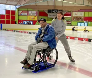 Lugicap ice – sanki lodowe dla użytkowników wózków inwalidzkich