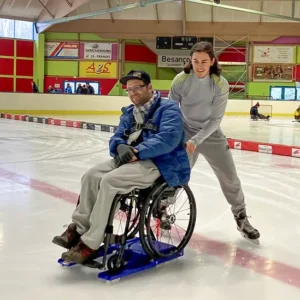 Lugicap ice – sanki lodowe dla użytkowników wózków inwalidzkich