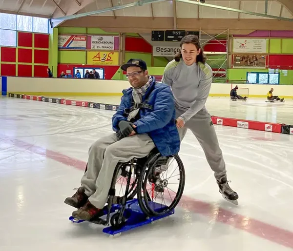 Lugicap ice – sanki lodowe dla użytkowników wózków inwalidzkich Lugicap ice – sanki lodowe dla użytkowników wózków inwalidzkich