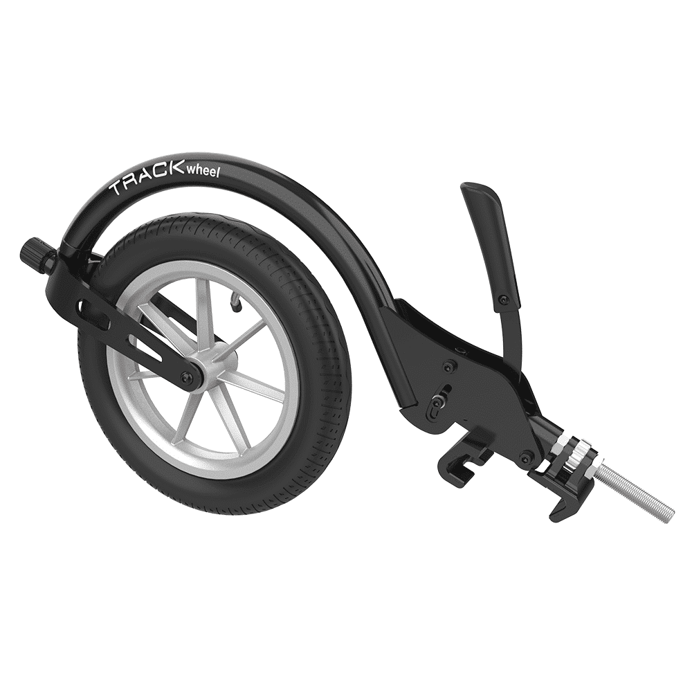 Track wheel – pojedyncze ramię, aluminiowy, koło 12'', czarny