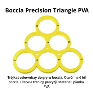 Boccia precision triangle pva – trójkąt celowniczy do treningu boccia
