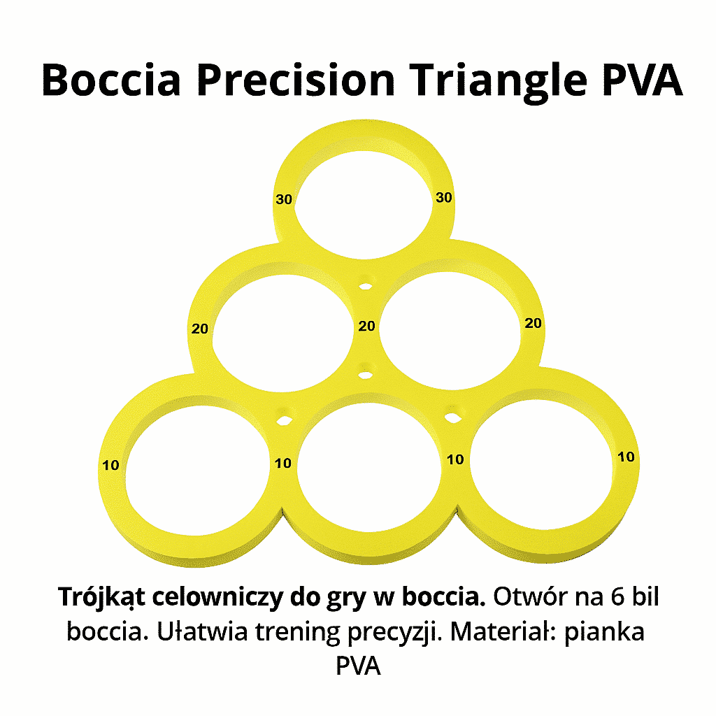 Boccia precision triangle pva – trójkąt celowniczy do treningu boccia