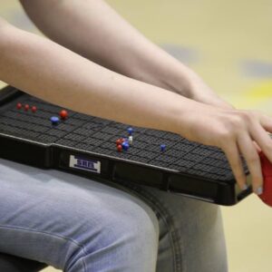 Siatka taktyczna do bocci dla osób niewidomych / tactile boccia grid