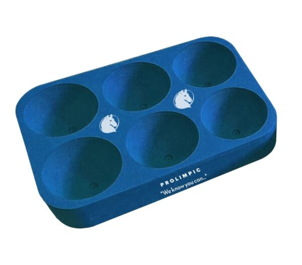 Boccia sixpack blue - piankowa taca do gry w boccia mieści 6 bil