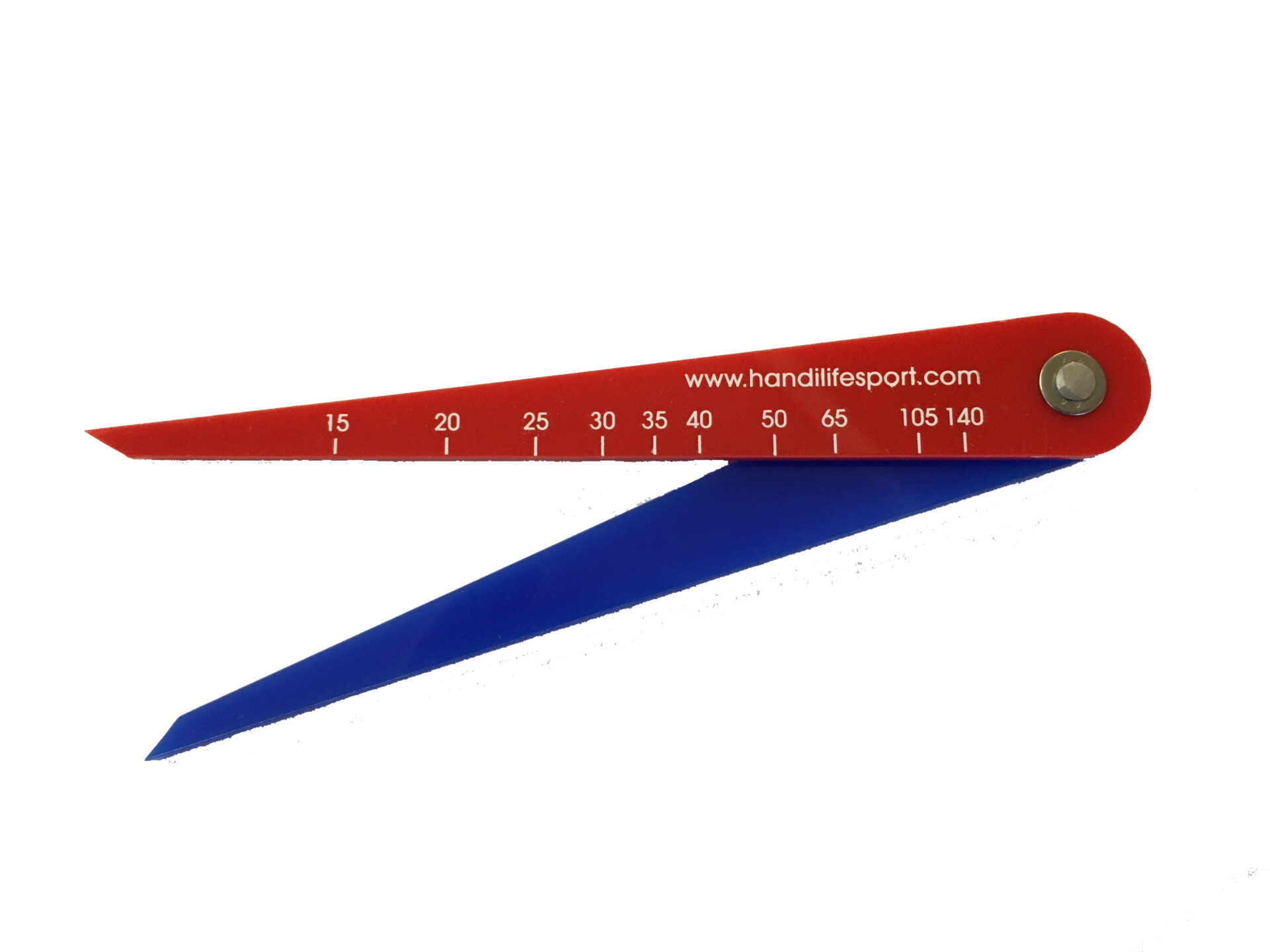Cyrkiel pomiarowy do boccii 14 cm Handi Life Sport – niebiesko-czerwony