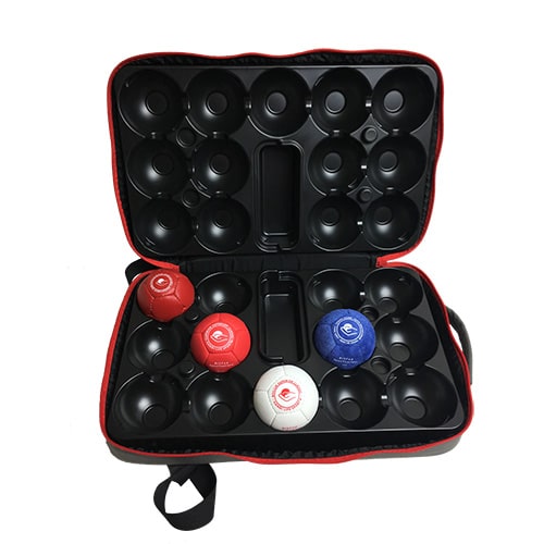 Niebieski plecak do gry w boccia
