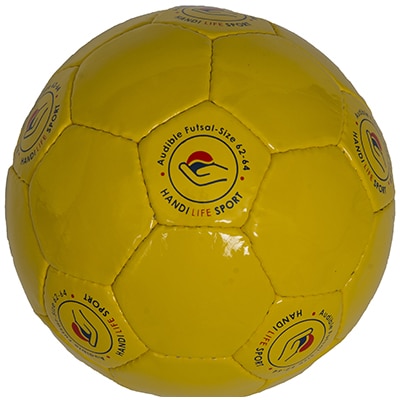 Piłka  do blind football - zółta