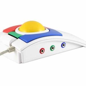 Kidtrac trackball – ergonomiczna mysz kulkowa z gniazdami na przyciski zewnętrzne