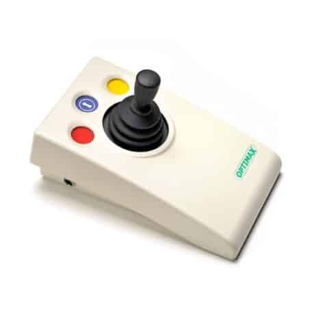 Optimax joystick – bezprzewodowy joystick ze wspomaganiem dla osób z niepełnosprawnością ruchową Optimax joystick – bezprzewodowy joystick ze wspomaganiem dla osób z niepełnosprawnością ruchową