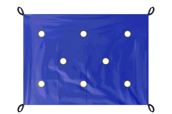 Boccia target pro outdoor xl – profesjonalna płachta celownicza do boccia, bocce i boule (198×145 cm, niebieska) Boccia target pro outdoor xl – profesjonalna płachta celownicza do boccia, bocce i boule (198×145 cm, niebieska)