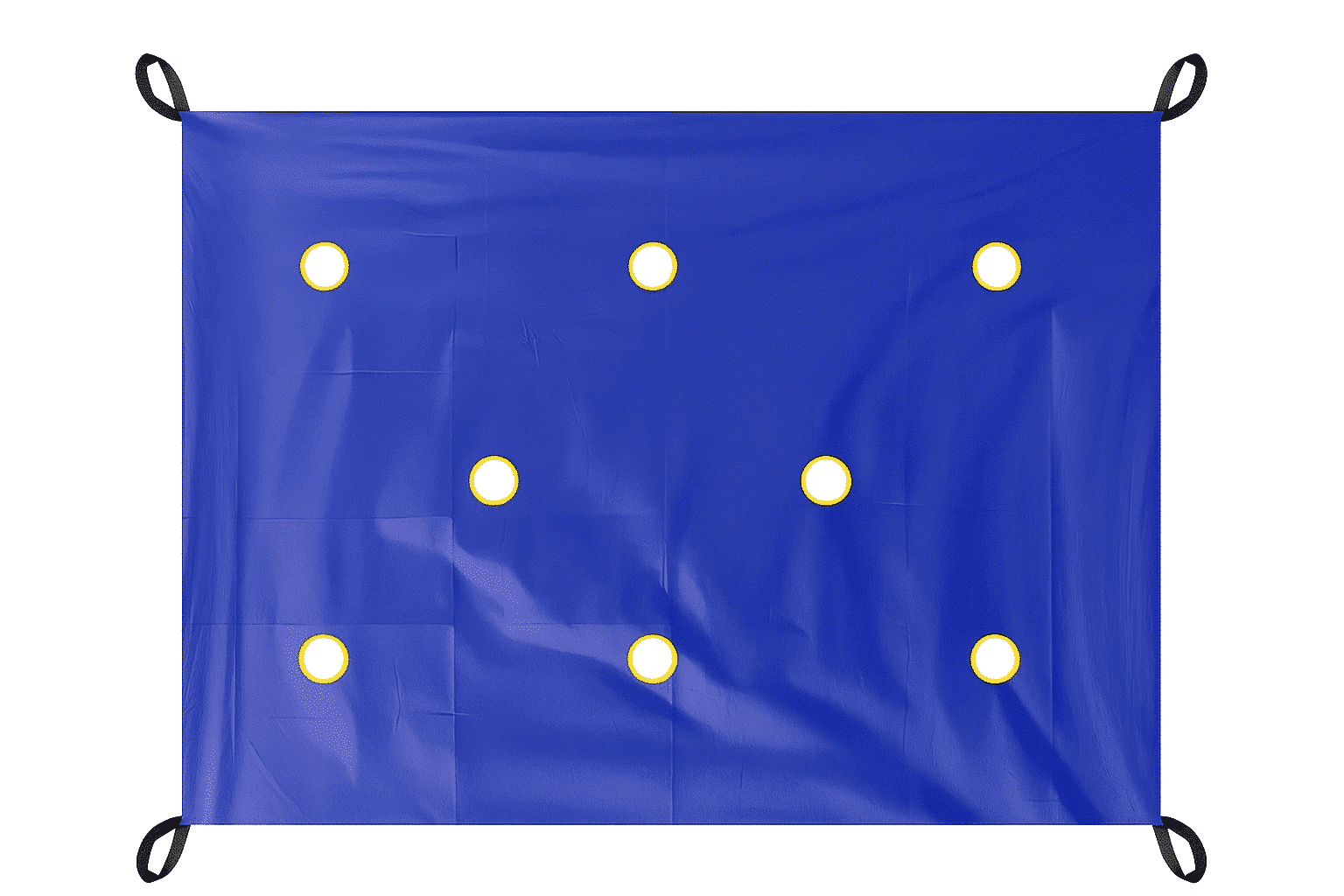Boccia target pro outdoor xl – profesjonalna płachta celownicza do boccia, bocce i boule (198×145 cm, niebieska)