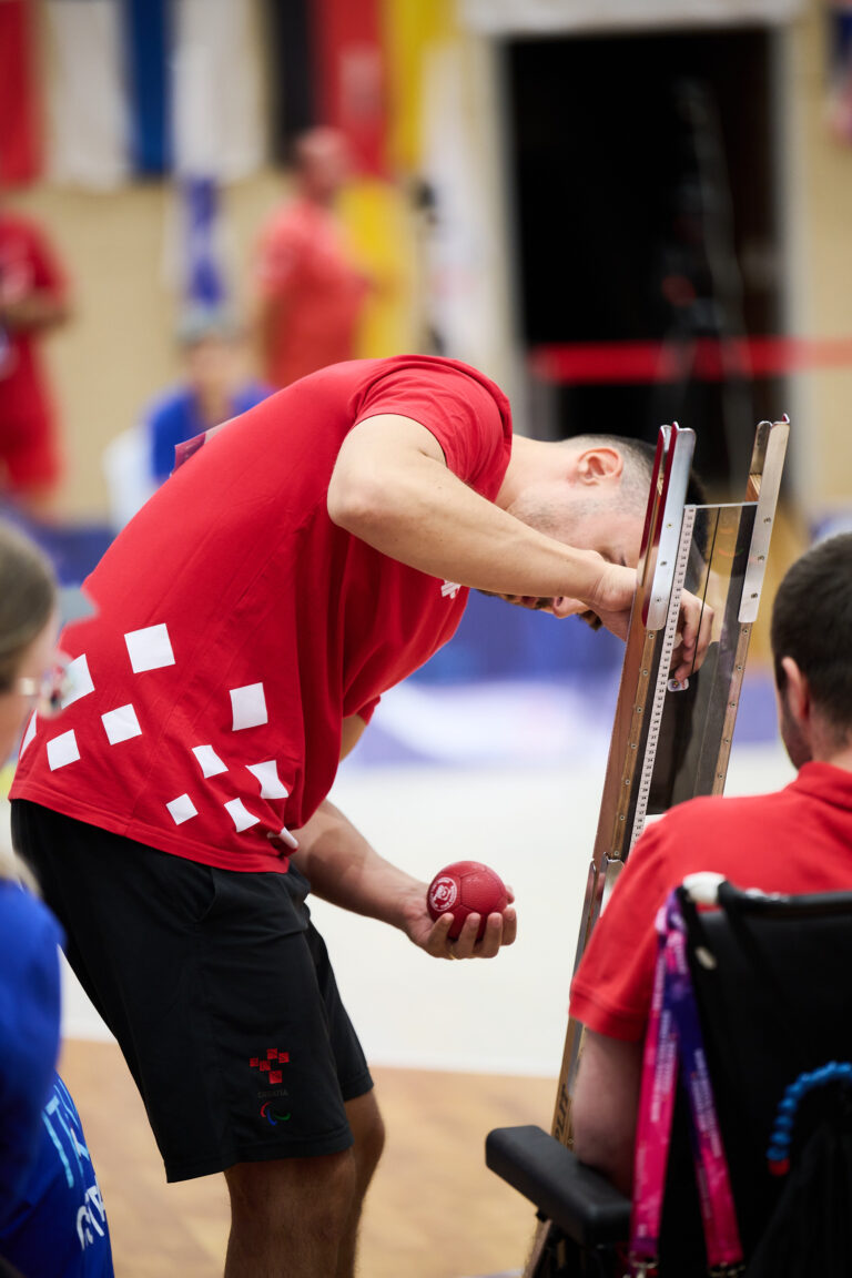 Przygotowanie do rzutu w bocci – Poznań 2026 World Boccia Challenger