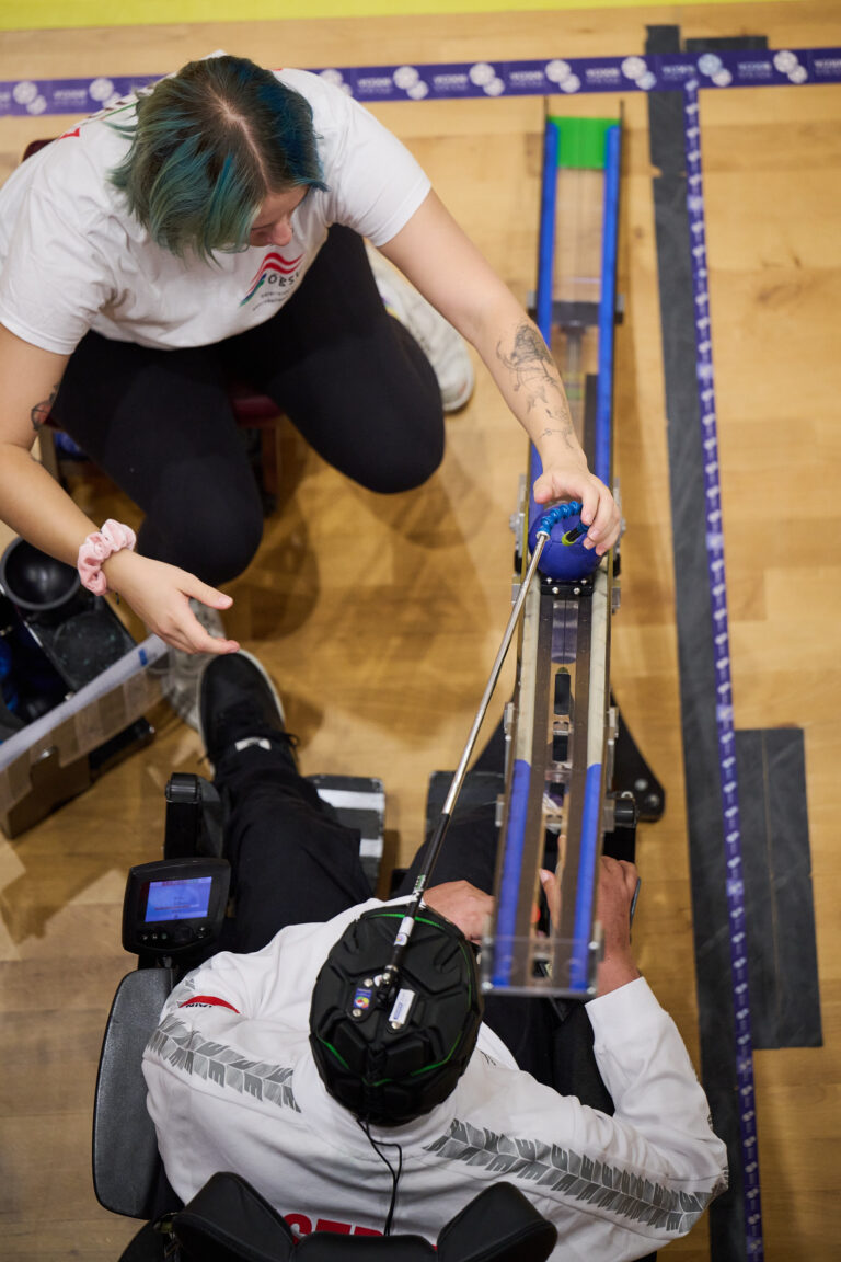 Zawodniczka boccia podczas meczu – Poznań 2026 World Boccia Challenger